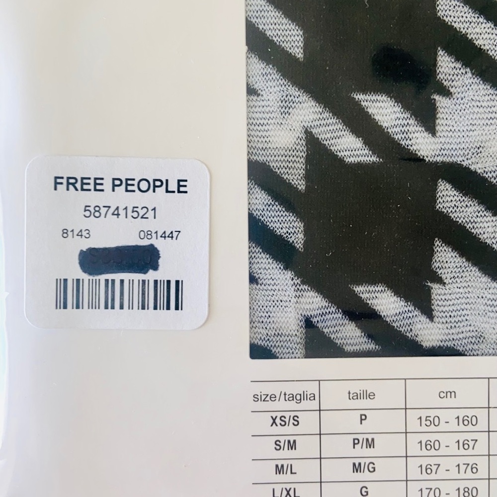 Free People Checkmate Print Tights - Picture 8 of 12